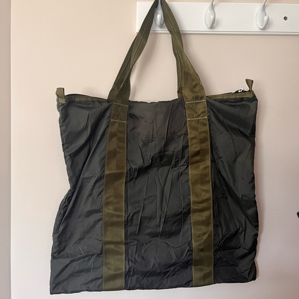ARKET Packable Tote Olive Green Bag